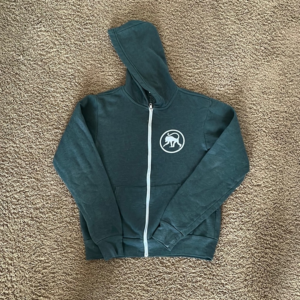 Green Zip-Up Hoodie